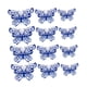 thumbnail image 5 of 12 pegatinas de pared 3D con diseño de mariposas huecas, multiusos, impermeables. Azul, 5 of 9