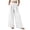 White, variant on OIOLOYJM Women's Wide Leg Lounge Pants Lightweight High Waisted Loose Trousers Summer Adjustable Tie Knot Baggy Beach Vacation Pants with Pockets White L