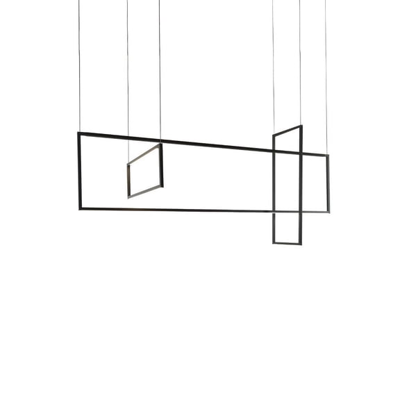 MP28356-BK-Kuzco Lighting-Arkell - 90W LED Pendant-24 Inches Tall and 19 Inches Wide-Black Finish