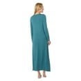 thumbnail image 6 of MeMoi Women's Lace Trimmed Nursing Night Gown - Womens - Female, XL, Teal, 6 of 6