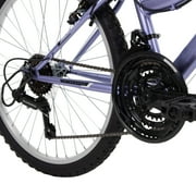 Huffy 24 Rock Creek Mountain Bike, Fits Riders 58” - 70”, Purple, Adult, Womens