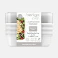thumbnail image 2 of Bentgo Prep - 20-Piece 1-Compartment Reusable Meal Prep Containers with Lids, PFAS & BPA Free Materials, Durable, Microwave, Freezer, & Dishwasher Safe To Go Food Storage (White), 2 of 8