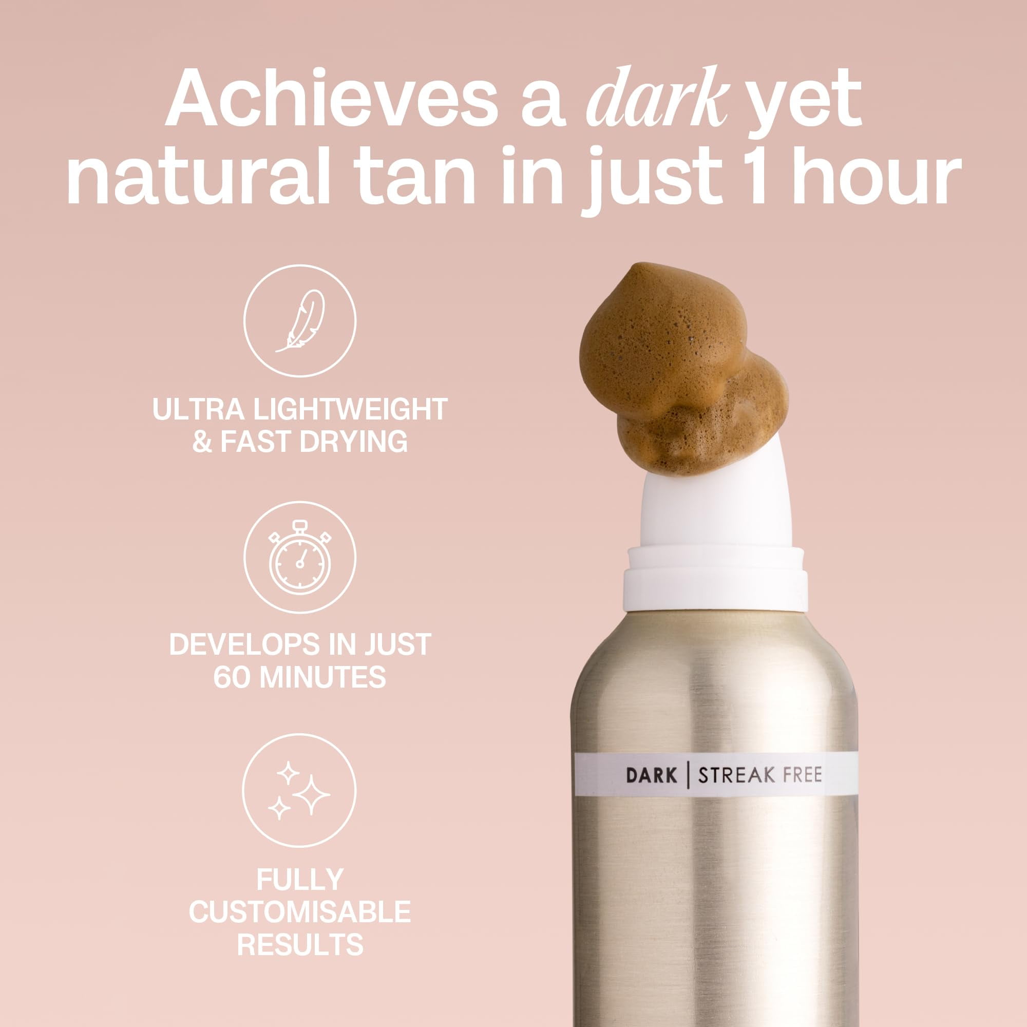 Bali Body 1 Hour Express Self Tan - Dark Shade, Quick Drying
