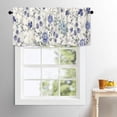 thumbnail image 5 of Spring Blue Floral Window Valances Summer French Country Valance Kitchen Curtains with Rod Pocket Short Curtain Panels for Bedroom Living Room 54" X 18", 5 of 6