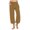 Gold, variant on Capris for Women Casual Summer Fashion Lightweight Pants Drawstring Elastic Waist Wide Leg Capri Pant with Pockets Plus Size Activewear,XXXL,Pink