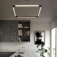 thumbnail image 4 of VONN Atria 24" Square ETL Certified Integrated LED Aluminum Chandelier in Black, 4 of 12