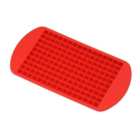 

160 Practical Ice Mold Mini Small Ice Cube Tray Frozen Cubes Trays Silicone Ice Mold Kitchen Tool Red Uncosinb