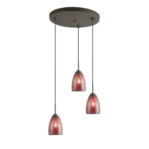 Woodbridge Lighting 13224MEB-M20 Venezia 3 Light 10" Wide Multi Light Pendant