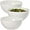 White, variant on Acrylic Plastic Salad Bowls/Serving Bowls (10 inches) | 3-Piece Set | Reusable, BPA-Free, Made in the USA | 135 oz Capacity