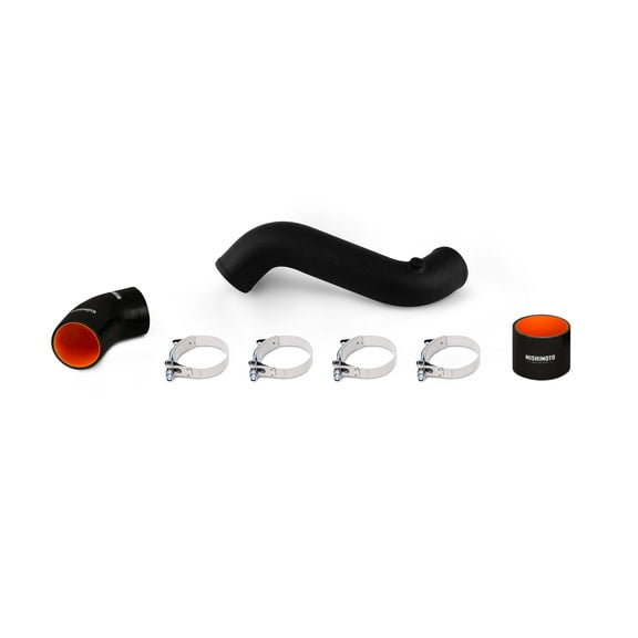 Mishimoto MMICP-MUS4-15CWBK Intercooler Pipe Kit Compatible With Ford Mustang EcoBoost 2015-2023 Wrinkle Black