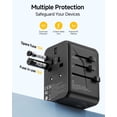 thumbnail image 5 of Universal Travel Adapter, GaN 45W International Plug Adaptor, 5 of 7