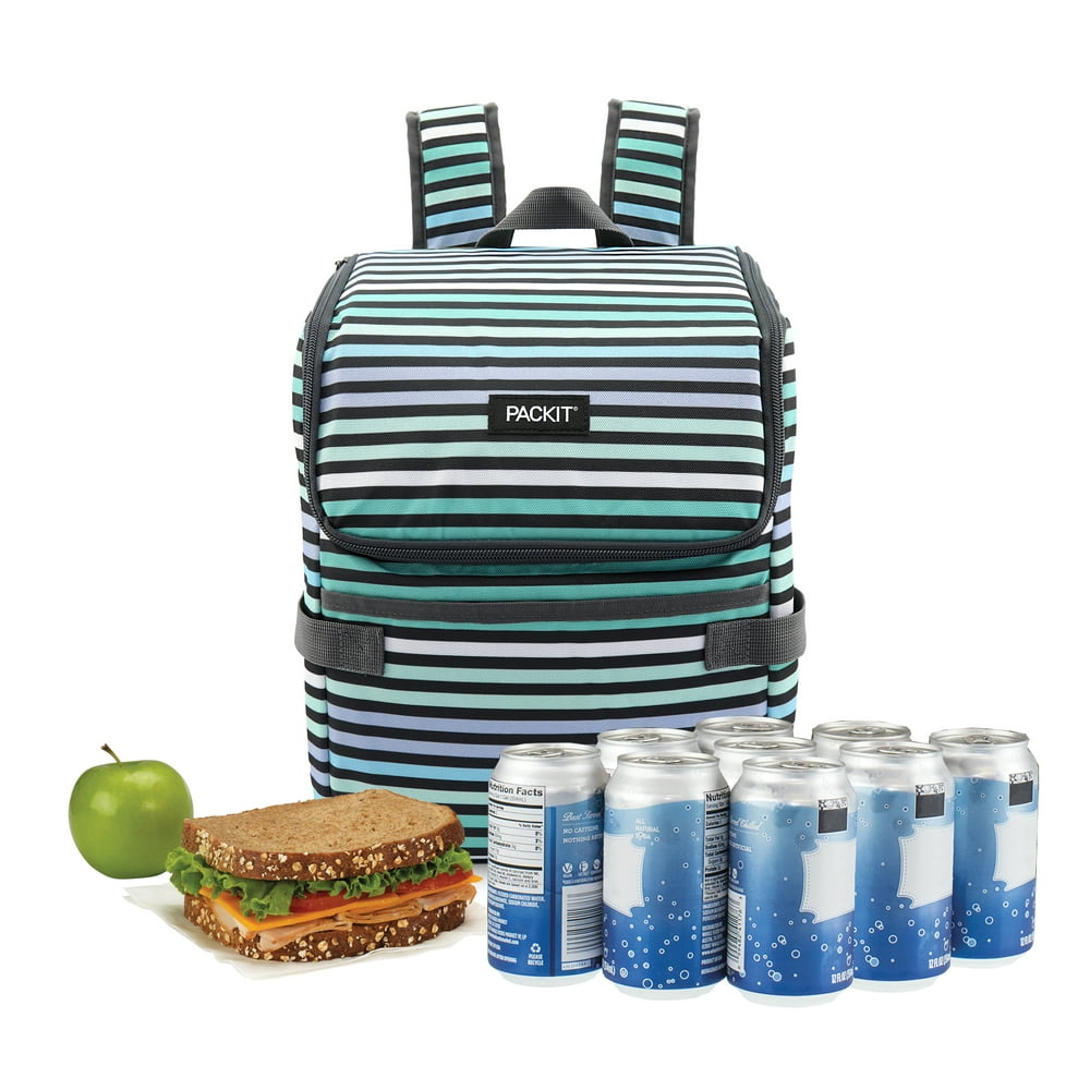 Packit Backpack Cooler 16 Can Striped, Unisex, Outoor or Indoor use