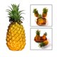 thumbnail image 3 of Figura de piña artificial, fruta falsa, centro de mesa para niños, juguetes y decoración del hogar. Amarillo 27x12cm, 3 of 9