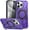Purple, variant on Rotatable Magnetic Ring Case for iPhone 13 Pro Max,Compatible with MagSafe with 360° Ring Stand Shockproof Phone Cover Case for iPhone 13 Pro Max Purple