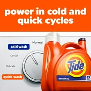Tide Laundry Detergent Liquid with 6X Boosted Cleaning Power, Original Scent, 125 fl oz, 100 Loads
