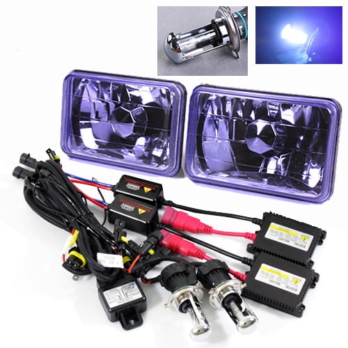 Modifystreet 10000K H43 BiXenon Hi/Low HID + H4651/H4652/H4656/H4666 4x6 SemiSealed Beam