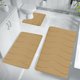 thumbnail image 4 of Juego de alfombrillas de baño de espuma suave | 3 alfombrillas de baño con base antideslizante | Ultraabsorbentes y lavables a máquina | Alfombrillas modernas para inodoro y ducha, 4 of 6