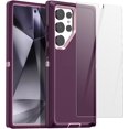 thumbnail image 1 of WWS-for Samsung Galaxy S24 Ultra Case, Rugged with Screen Protector Heavy Duty 3 Layer Protective Case Shockproof Drop Military Tough Cell Phone Cover for Samsung S24 Ultra 5G, Night Purple, 1 of 4