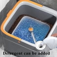 thumbnail image 3 of Leyfeng Self-Wash Spin Mop Flat Floor Microfiber Mop and Bucket System Set for Hardwood, Laminate, Tile, Wet and Dry Use, 3 of 6