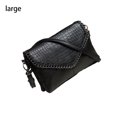 thumbnail image 4 of Qarigey Bolso de hombro para mujer, bandolera de Color sólido, bolso de almacenamiento, estuche de viaje, cierre de cremallera, bolsos de moda para Carteras negro grande Qarigey AP013844-03, 4 of 6