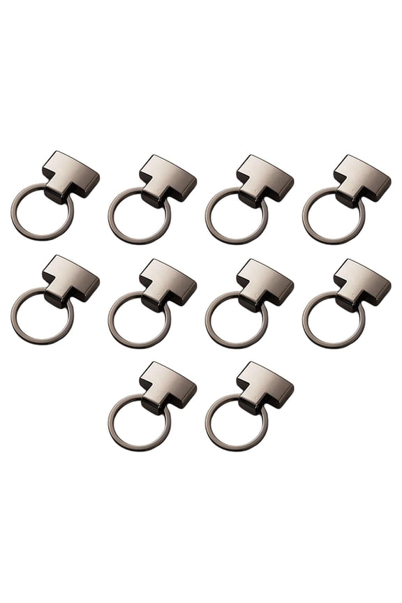 10 Pieces Lobster Clasp Clips Set, Keychain Lobster Clasp Hook, Jewelry Making Buckle DIY Keyring for Handmade Crafts Bag Projects Black Gray