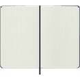 thumbnail image 4 of Moleskine Classic Notebook, Hard Cover, Large (5" x 8.25"), Squared, Sapphire Blue, 4 of 7