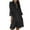 1-black womens dresses, variant on UPPADA Women's Summer Button Down Shirt Dress Casual Ruffle Sleeve Shift Mini Dresses with Pockets Drop Waist Tunic Shirt Dress Black,L