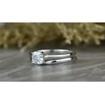 thumbnail image 3 of Bow Jewel 1.77 Ct Asscher Diamond Ring - Stunning 14K White Gold Plated Design - Perfect Women's Jewelry for Anniversaries - A Gorgeous Solitaire Ring for Her - An Ideal Gift for Celebrating Love, 3 of 9