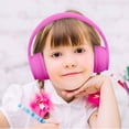thumbnail image 3 of GJX Kids Foldable Over-Ear Wired Headphones, 3.5mm Jack, Noise Cancelling, Purple Noise Cancelling Headphones For Work, 3 of 7