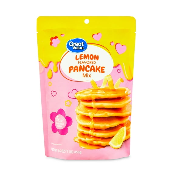 Great Value Lemon Flavored Pancake Mix, 16 oz