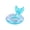 Green 60, variant on Mermaid Tail Swim Ring, Inflatable PVC Pool Float Ring for Summer Beach Pool Party