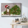 thumbnail image 5 of Christmas Boxer and Broken Christmas Tree - Framed Gallery Wrapped Holiday Canvas - 17 x 25 - Silver Frame, 5 of 8