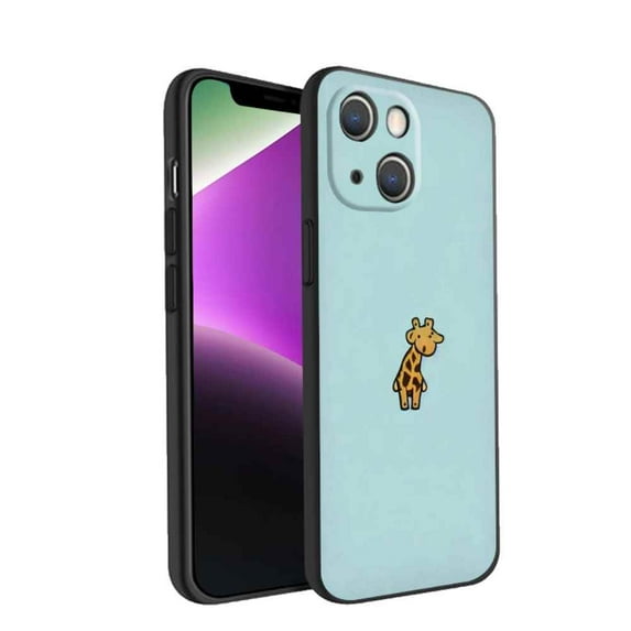 Compatible with iPhone 14 Plus Phone Case, Giraffe-0549447 Case Silicone Protective for Teen Girl Boy Case for iPhone 14 Plus