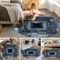 thumbnail image 5 of Round Rug 3.3Ft Washable Non-Slip, 3D Optical Illusion Circle Area Rugs for Living Room Bedroom, Visual Trap Looks Like Holes Blue Indoor Floor Mats Carpet Runner for Home Decor Aesthetic, 5 of 8