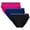 Princess Blue/Pink Glo, variant on Umbro Women's Seamless Bikini Panties 3 Pack