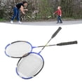 thumbnail image 3 of Carbon Fiber Badminton Rackets, Badminton Racquets Line Protective Frame 1 Pair Super Lightweight Easy Swing  For Sports, 3 of 8