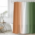 thumbnail image 4 of Orange Sage Green Ombre Bathroom Shower Curtains with 12 Hooks Waterproof Shower Curtain for Stalls and Bathtubs Abstract Aesthetics Modern Art Decorative Bathroom Privacy Curtain 48x72 Inches, 4 of 9