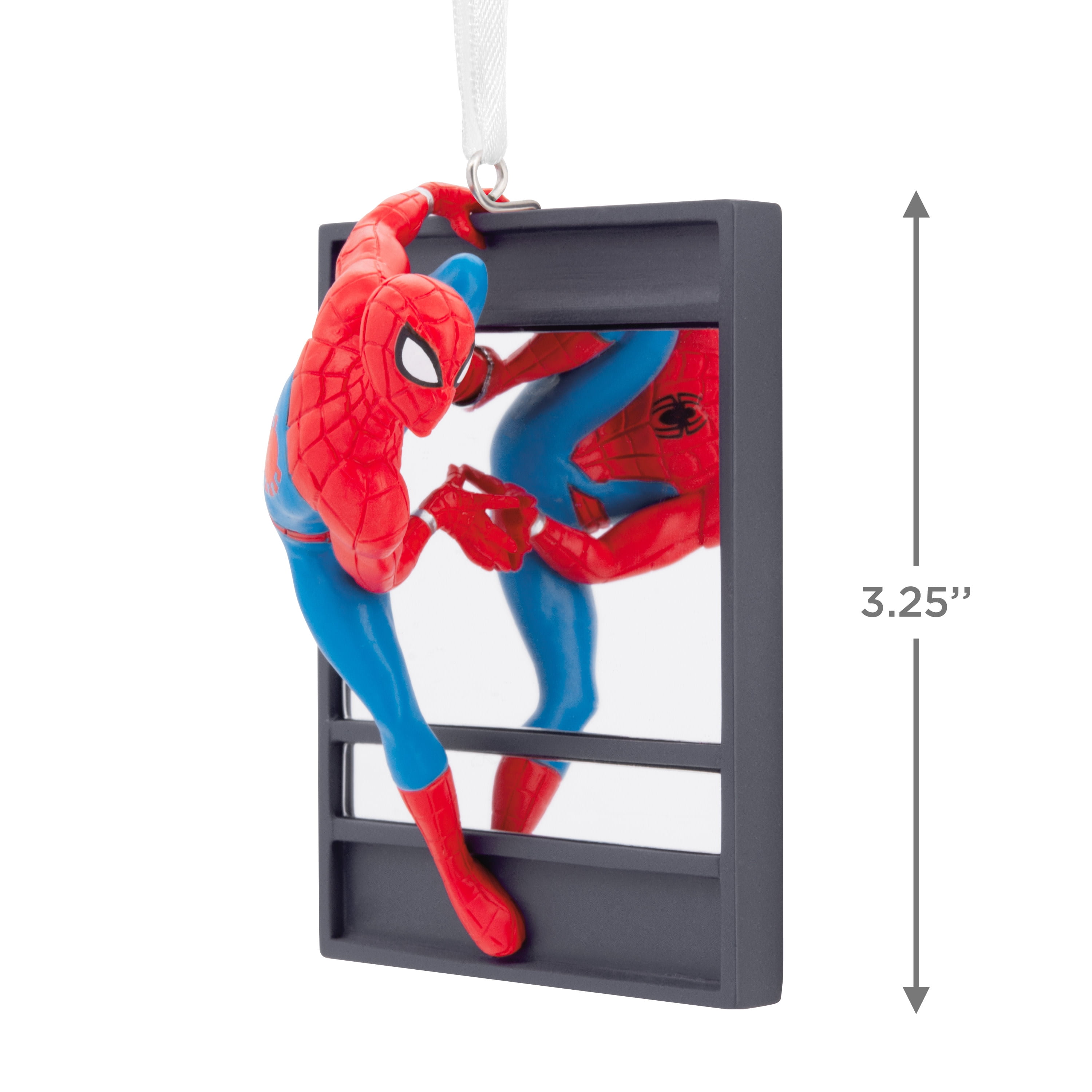 Hallmark Christmas Ornament (Marvel Spider-Man on Window), 1 Count, 1 Count