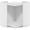 White, variant on HOMLUX Modern Square Cat Litter Box Enclosure with Open Shelf, Hidden Pet House Furniture, 35 lbs Capacity, White