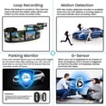 thumbnail image 3 of Dashcam 4.3Inch 1080P IPS Car DVR Driving Recorder Rearview Mirror Dual Lens Car Recorder Front and Rear Black Box, 3 of 5