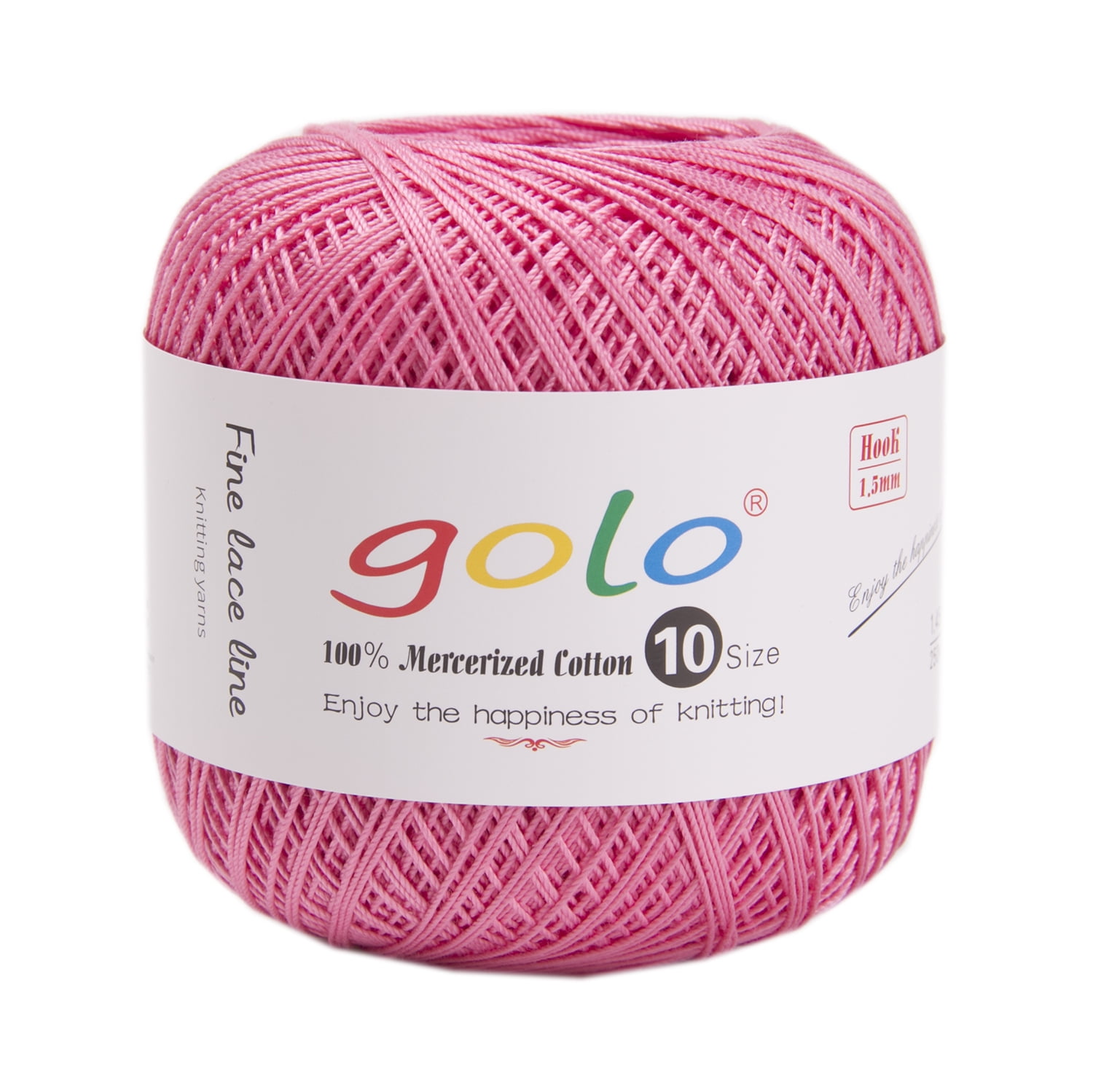 golo Crochet Thread Size 20 Crochet yarn for Crocheting pink yarn