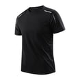 thumbnail image 5 of NOEGOEU Men's Workout Shirts Dry Fit Breathable Shirts Cooling Moisture Wicking Athletic Gym Tops (Black,XXL), 5 of 5