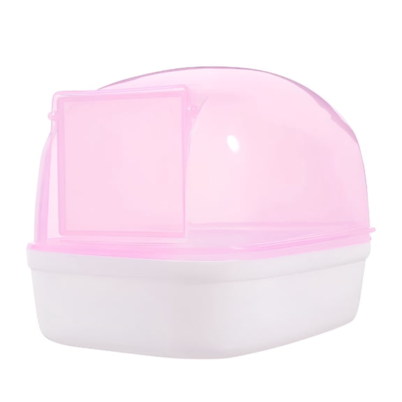 ACDANC 2 Pcs Hamster Bathroom Plastic Container Bathtub Bathing Chinchilla Supply Dust-Proof