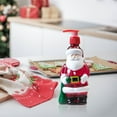 thumbnail image 6 of Christmas Soap Dispenser Set Holiday Theme, 3-Pack Snowman Santa Christmas Tree Shaped Hand Soap Bottles, 10.1 oz Refillable Soap Dispenser for Bathroom Kitchen Festive Decor, 6 of 6