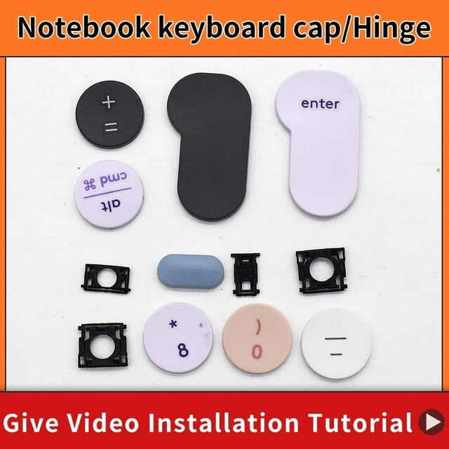 Bouton de Remplacement Tout Neuf Keycap Key Cap à Ciseaux Clip Charnière pour Logitech K380 Gris 2 Keycap et Charnière