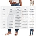 thumbnail image 3 of ClodeEU Women's Low Waist Tapered Leg Drawstring Cargo Jogger Jeans ,Casual Loose Fit Denim Pants with Blue,Women's Plus L, 3 of 7