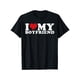 thumbnail image 1 of [100% Cotton] I Love My Boyfriend Heart Print Casual T-Shirt For Couples, 1 of 6