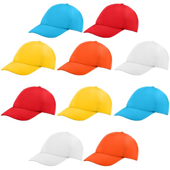 Gorras de béisbol IJRPLM pack de 10 para niños 50‑54 cm DIY