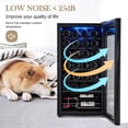thumbnail image 3 of Seetaras 14/18/28/155/177 Bottle Wine Fridge, Freestanding Compressor Wine Cooler Refrigerator, with 41～64°F TouchScreen Digital Temperature Control, for Home, Office, Hotel, Bar Etc., 3 of 6