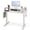 48" White, variant on 55" Height Adjustable Electric Standing Desk with 2 Drawers & Hanging Hooks, Ergonomic Stand up Desk for Home Office, White